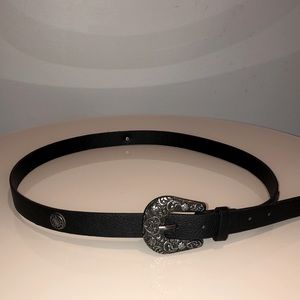 Black Belt w/ Silver Buckle and Detailing